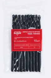 Сверло по металлу (3.3х36х65 мм; HSS; 10 шт) ELITECH 1820.100400