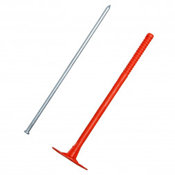 Дюбель для теплоизоляции Tech-Krep IZM тарельчатый со стальным гвоздем 10х90 мм