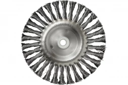 Щетка-крацовка Biber 70984 дисковая витая 175 мм с переходником