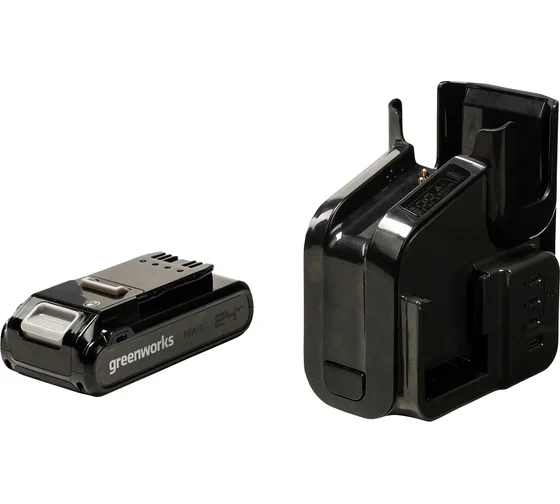  Пылесос беспроводной вертикальный аккумуляторный Greenworks 24В G24SVK4 с АКБ 4АЧ и ЗУ