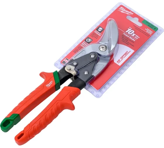 Ножницы по металлу Milwaukee NEW Ножницы 45градусов, правый рез