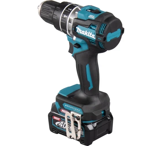 Дрель-шуруповерт ударная аккумуляторная Makita XGT BL/XPT 40В, 0-2200 об\мин;33000уд\м, 13 HP002GD201