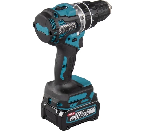 Дрель-шуруповерт ударная аккумуляторная Makita XGT BL/XPT 40В, 0-2200 об\мин;33000уд\м, 13 HP002GD201