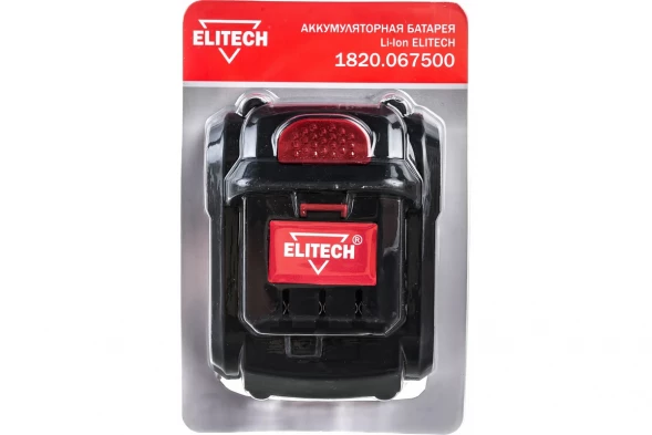 Аккумулятор (14.4 В; 4 А*ч; Li-Ion) Elitech 1820.067500