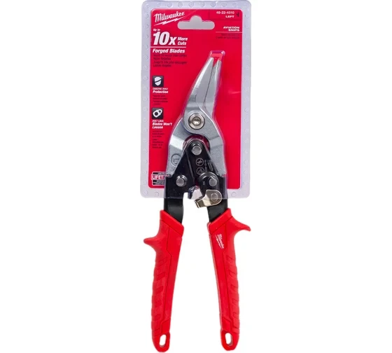 Ножницы по металлу Milwaukee левый рез 