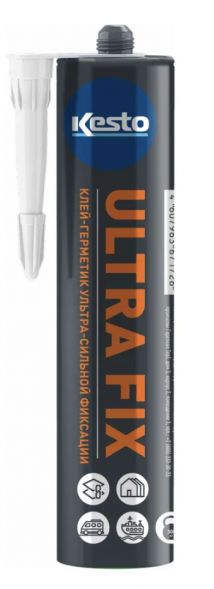 Клей-герметик гибридный Kesto Ultra Fix, белый, 310 мл