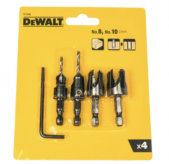 Набор резаков DEWALT DT7620, для пробок и сверл с зенкерами, 5 предметов (DT7620-QZ)