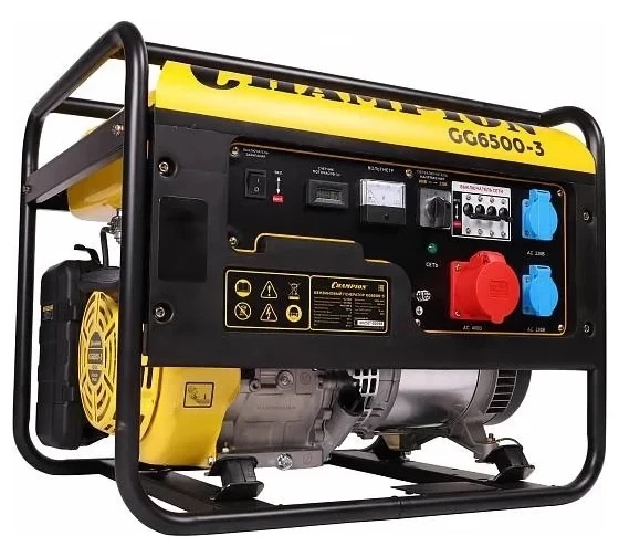 Трехфазный бензиновый генератор CHAMPION GG6500-3