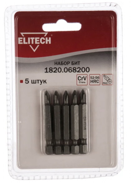 Набор бит Elitech 1820.068200 