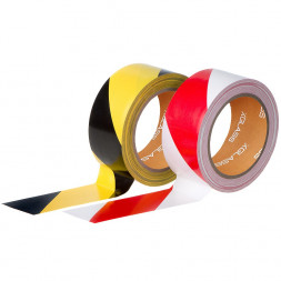 Лента разметочная клейкая Xglass 6605 желто-черный, 50 мм 66 м