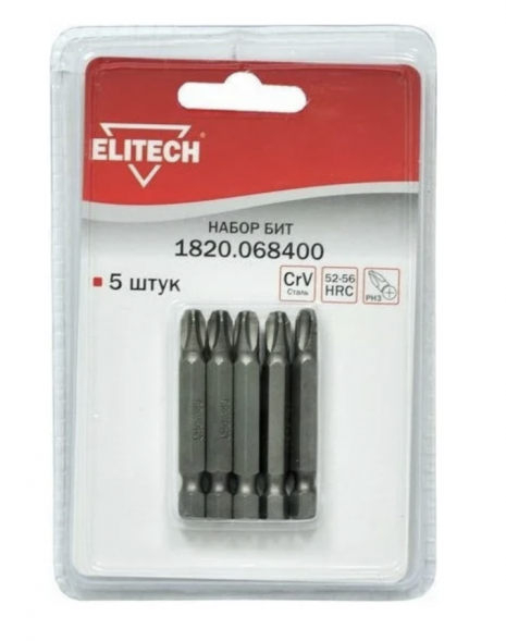 Набор бит Elitech 1820.068400