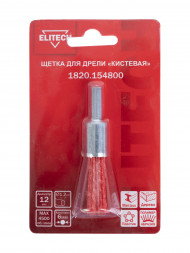 Щетка для дрели кистевая 12 мм Elitech 1820.154800