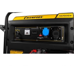 Генератор Champion GG7001EW (6,8/7,5кВт OHV 17лс 25л 88кг эл.старт колеса)