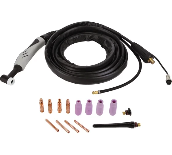 Горелка сварочная TIG с кнопкой (4 м, Dх50) ELITECH 0606.018200