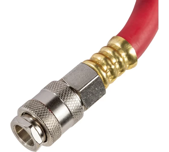 Шланг AYGER 8х15 мм, 20 м, резиновый воздушный армированный с быстроразъемным соединением