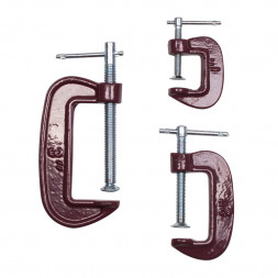 Набор струбцин Biber 85861 тип G (25 мм, 50 мм, 75 мм), 3 шт