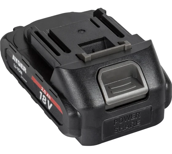 Аккумуляторная литий-ионная батарея AYGER 1820BLM, 2.0 Ач 