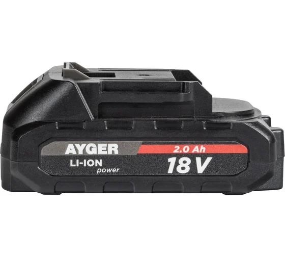 Аккумуляторная литий-ионная батарея AYGER 1820BLM, 2.0 Ач 