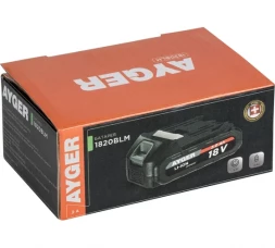Аккумуляторная литий-ионная батарея AYGER 1820BLM, 2.0 Ач 