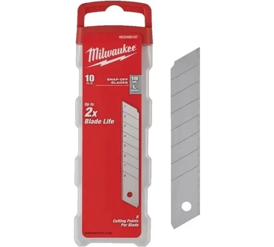 Лезвия сменные сегментированные Milwaukee (10 шт; 18 мм) 