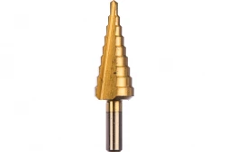 Сверло ступенчатое по металу Trigger 74344 Р6М5 TIN d 4-20 мм