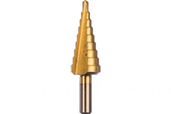 Сверло ступенчатое по металу Trigger 74344 Р6М5 TIN d 4-20 мм
