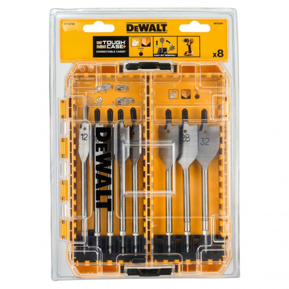 Набор сверл DEWALT DT70750-QZ по дереву, 12-32 мм, 8 шт. 