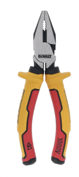 Комбинированные плоскогубцы Dewalt DWHT82810-0, с токоизолирующими рукоятками, 16 см 