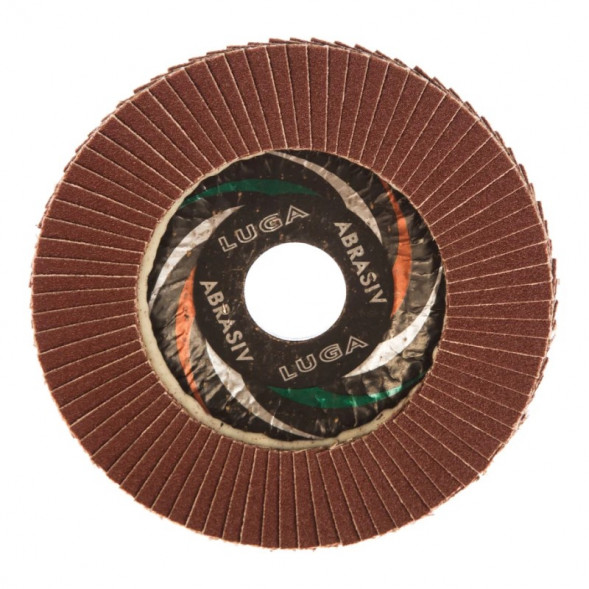 Диск лепестковый по металлу Луга Р100 115х22 мм