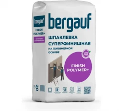 Шпаклевка финишная на полимерной основе Bergauf Finish Polymer +, 20 кг