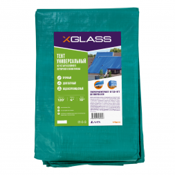 Тент полиэтиленовый Xglass 120, 4х10 м, 120 гр/м2 