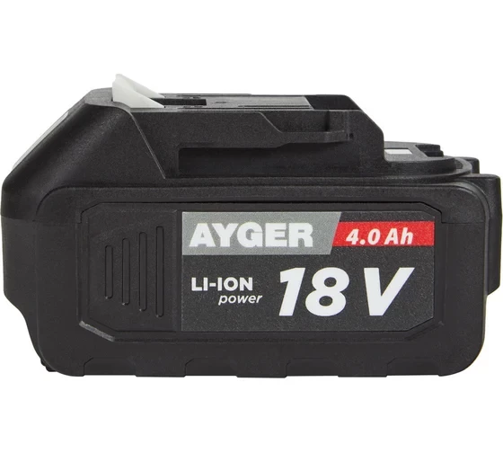 Аккумуляторная литий-ионная батарея AYGER 1840BLM, 4.0 Ач 