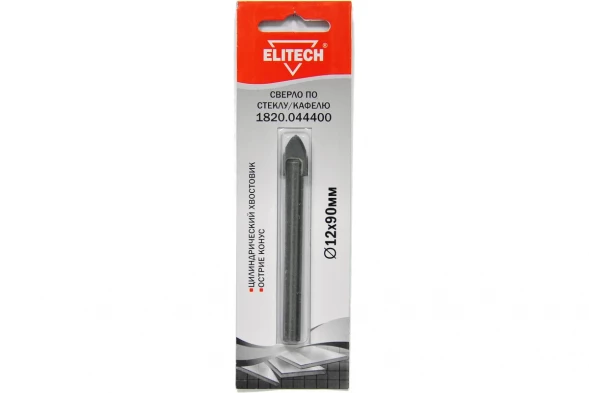 Сверло по стеклу и кафелю (12х80 мм) Elitech 1820.044400