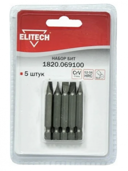 Набор бит Elitech 1820.069100