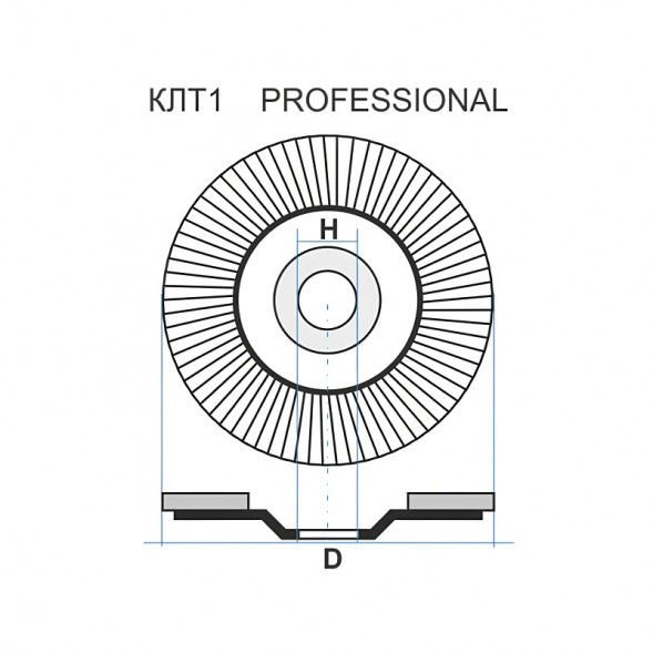 Диск лепестковый по металлу Луга Р120 115х22 мм