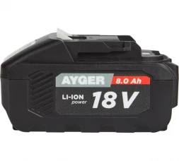 Аккумуляторная литий-ионная батарея AYGER 1880BLM, 8.0 Ач 