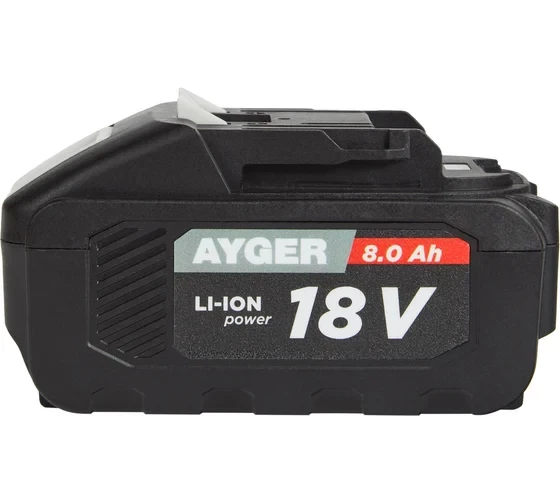 Аккумуляторная литий-ионная батарея AYGER 1880BLM, 8.0 Ач 