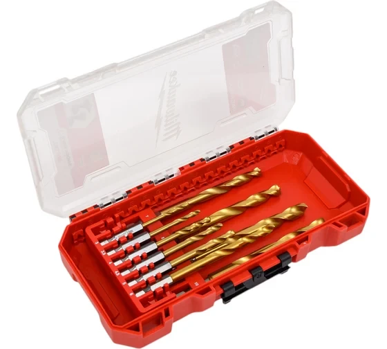 Сверла по металлу Milwaukee RedHEX HSS-TiN набор 10 ед. (3-10 мм) GEN II 