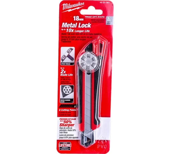 Нож строительный Milwaukee, 18 мм 