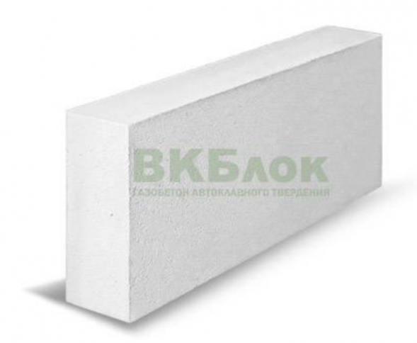 Блок из газобетона ВКБлок, 625x100x250, D500