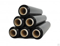 Cтретч-пленка ручная черная, 23мкм, 0,5 м, 1,2кг 