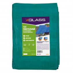 Тент полиэтиленовый Xglass 120, 5х10 м, 120 гр/м2 