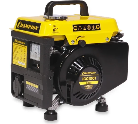 Генератор Champion IGG1001 (1/1.1кВт 1.86 л.с., 2Т, 2.2 л, 12В, 11.8 кг) 
