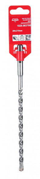 Квадробур с двойной спиралью по бетону (8x210 мм; SDS+) Elitech 1820.083700