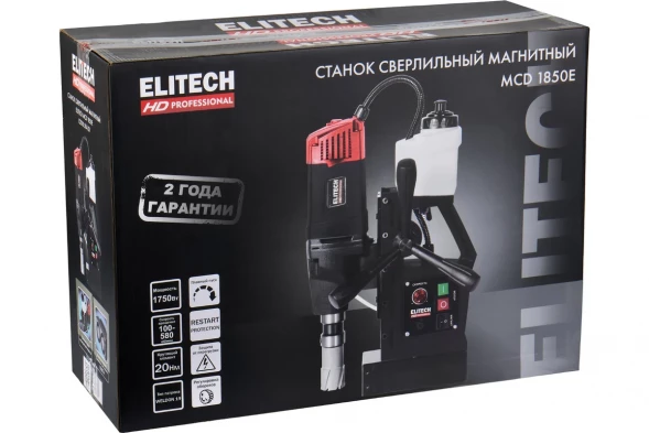 Дрель магнитная Elitech HD MCD 1850E (E2010.004.01) 