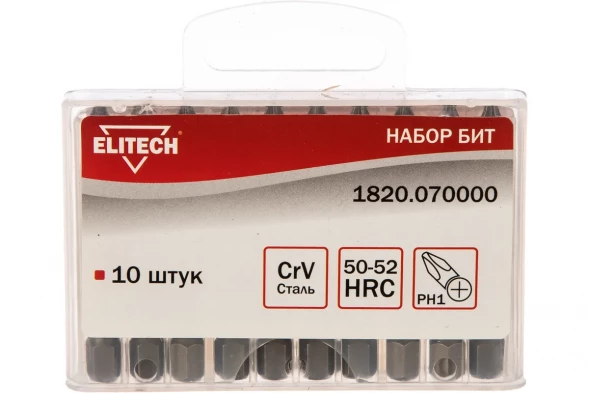 Набор бит Elitech 1820.070000