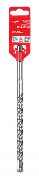 Квадробур с двойной спиралью по бетону (12x210 мм; SDS+) Elitech 1820.083900