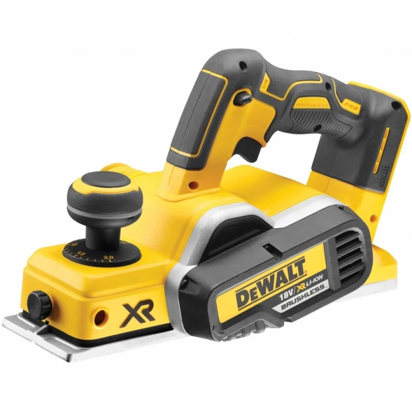 Рубанок аккумуляторный DEWALT DCP580P2, 18 В, 15000 об/мин, 82 мм, с 2 АКБ 5 Ач и ЗУ, в кейсе TSTAK (DCP580P2-QW)