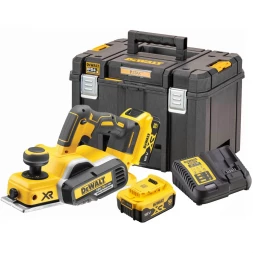 Рубанок аккумуляторный DEWALT DCP580P2, 18 В, 15000 об/мин, 82 мм, с 2 АКБ 5 Ач и ЗУ, в кейсе TSTAK (DCP580P2-QW)
