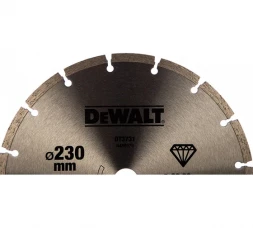 Диск алмазный сегментированный универсальный DEWALT DT3731, (230 x 22.2 мм)